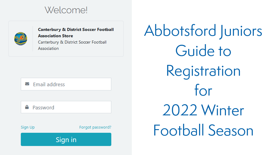 Abbotsford Juniors Guide to Registration for 2022 Winter Football Season